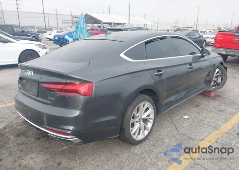 2020 Audi A5 Sportback Premium 45 Tfsi Quattro S Tronic z USA, uszkodzony, nr VIN WAUANCF55LA006012